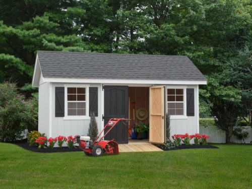 Classic Cottages shed and interior
