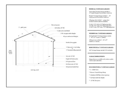 7 cottage garage sketch design