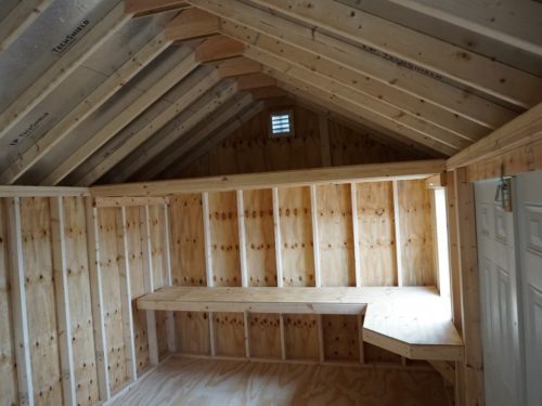 interior of cape shed