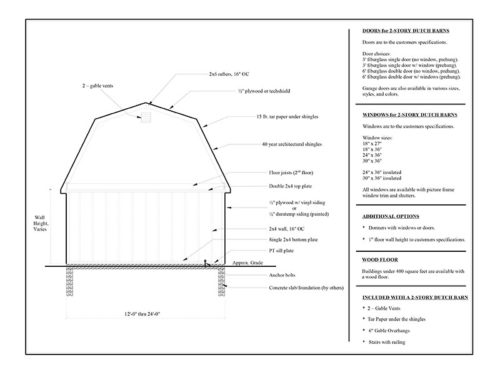 dutch barn garage layout