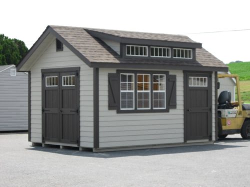 classic studio dormer shed with forklift