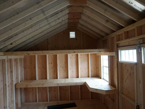 interior of quaker shed