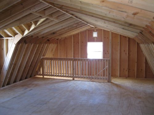 two story dutch barn interior