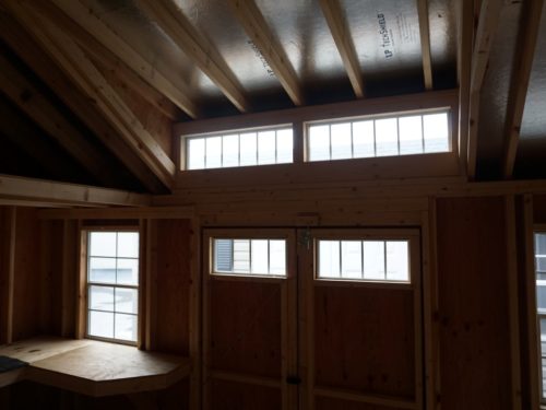 interior of classic studio dormer shed