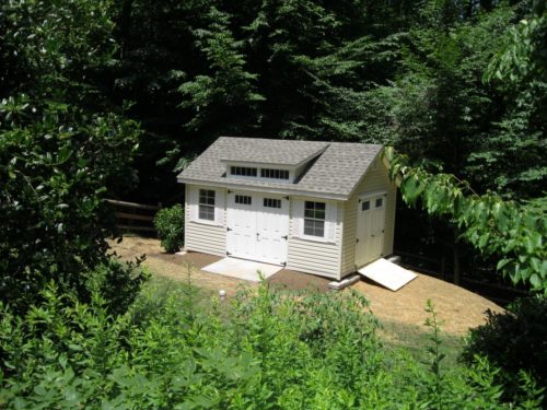 aerial view of classic studio dormer shed